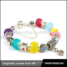 Pulsera de cristal de la venta de la fábrica de los granos cristalinos del color del caramelo